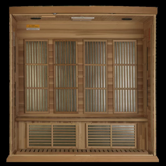 Maxxus 4 - Person Bluetooth Compatible FAR Infrared Sauna in Hemlock